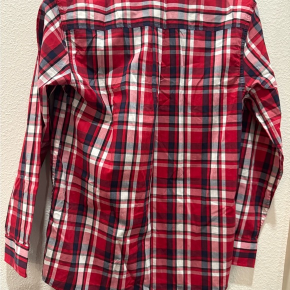 NWT U.S. Polo Assn. Red Plaid Button-Up Shirt - Picture 4 of 4